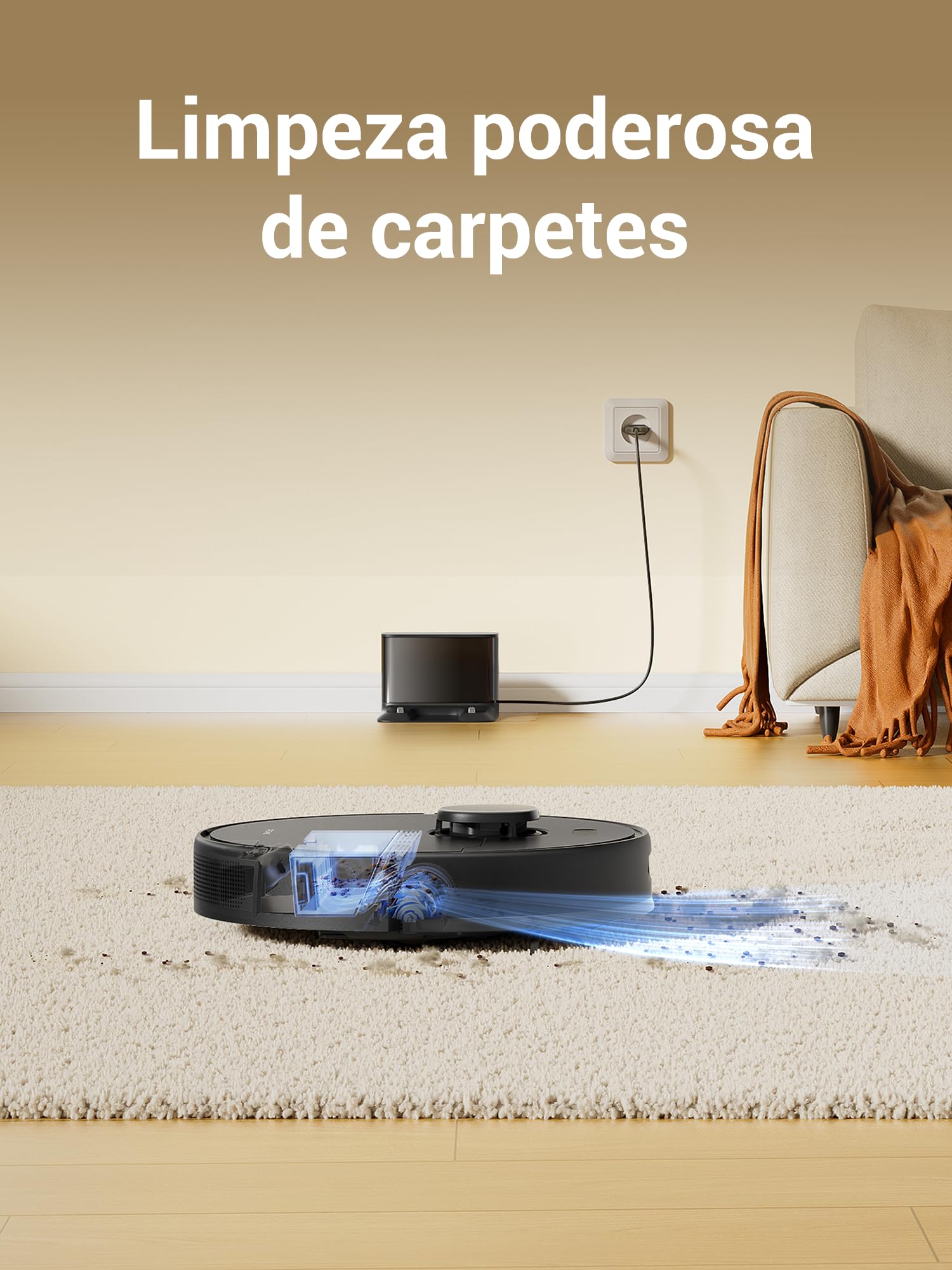 DREAME D9 Max Gen 2 Robô Aspirador de Pó e Passa Pano, 6000Pa